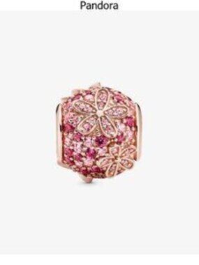 Pandora Rose Gold Beaded Flower Bracelet & Snake Bracelet